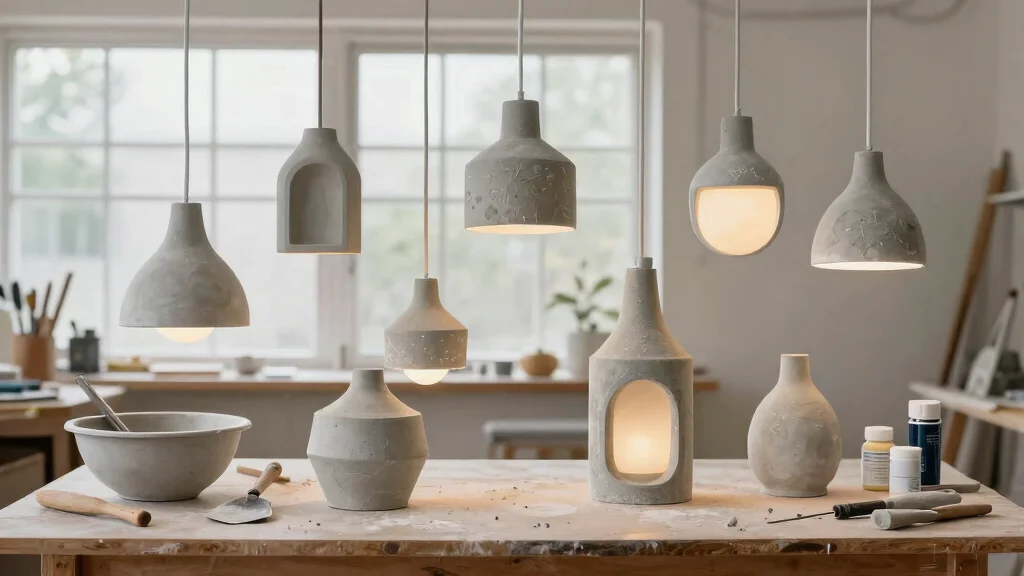 15 Cement Pendant Light Ideas for Industrial Style on a Budget