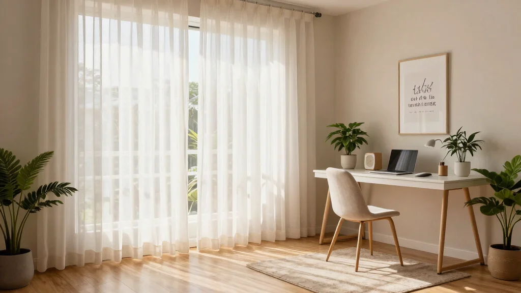 15 Home Office Curtains That Block Glare Without Killing Natural Light