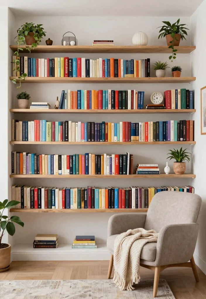 15 IKEA Wall Decor Ideas That Look Custom and High-End 10 15 IKEA Wall Decor Ideas That Look Custom and High-End - 10. Artfully Arrange Books on the Wall 1