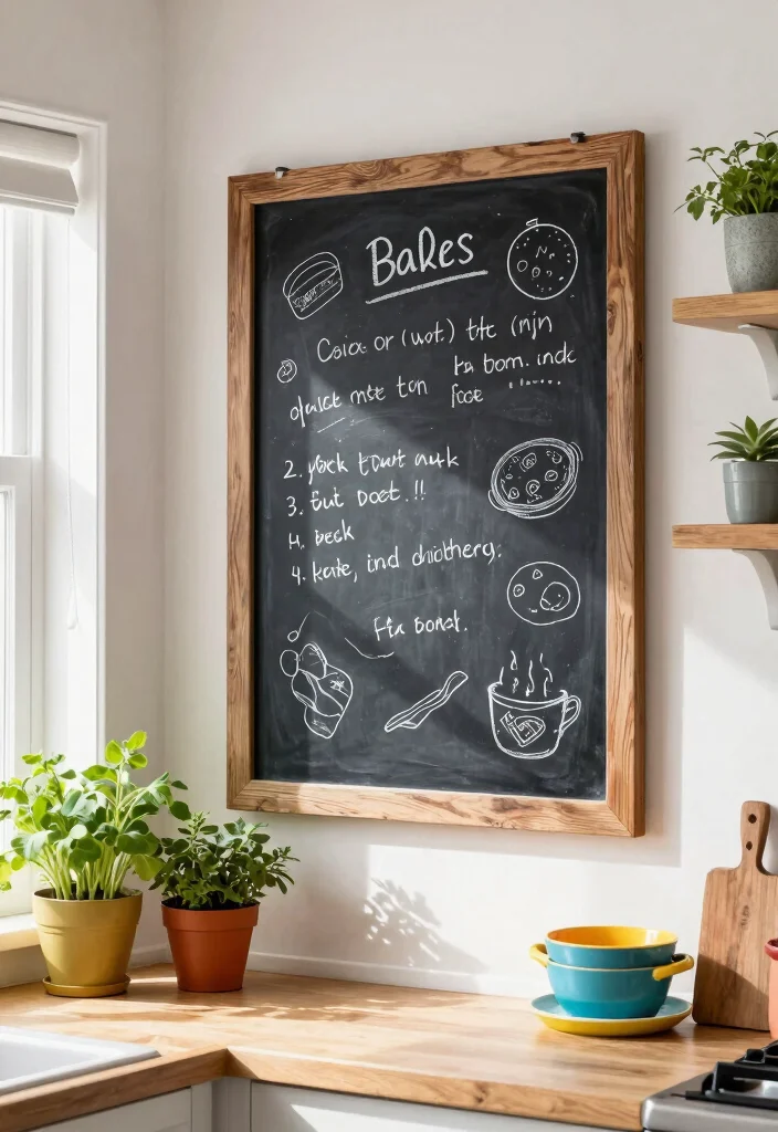 15 IKEA Wall Decor Ideas That Look Custom and High-End 11 15 IKEA Wall Decor Ideas That Look Custom and High-End - 11. Hang a Chalkboard for Functional Art 1