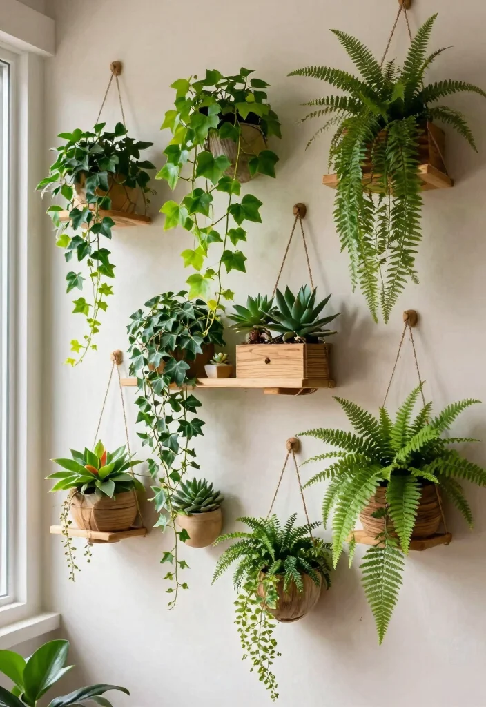 15 IKEA Wall Decor Ideas That Look Custom and High-End 4 15 IKEA Wall Decor Ideas That Look Custom and High-End - 4. Incorporate a Wall-Mounted Plant Display 1