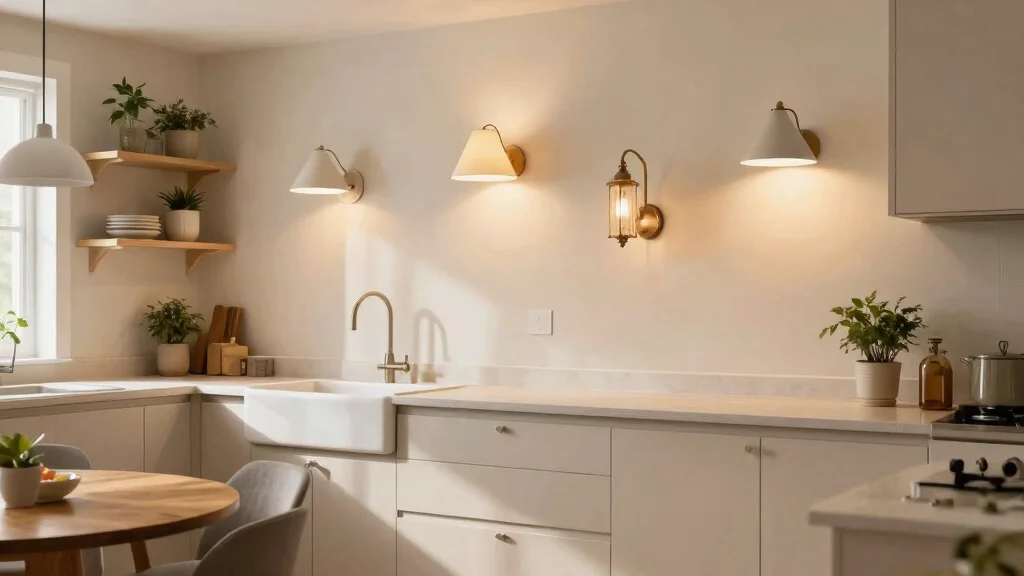 15 Kitchen Wall Lamp Ideas That Free Up Counter Space