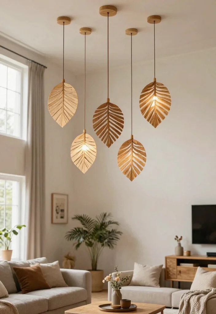 15 Modern Hanging Lamp Ideas for High Ceilings and Open Spaces 11 15 Modern Hanging Lamp Ideas for High Ceilings and Open Spaces - 11. Nature-Inspired Pendant Lights 1