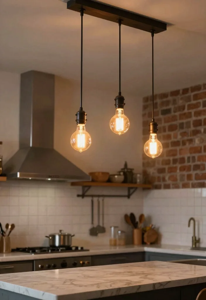 15 Modern Hanging Lamp Ideas for High Ceilings and Open Spaces 9 15 Modern Hanging Lamp Ideas for High Ceilings and Open Spaces - 9. Industrial Vintage Bulb Fixtures 1