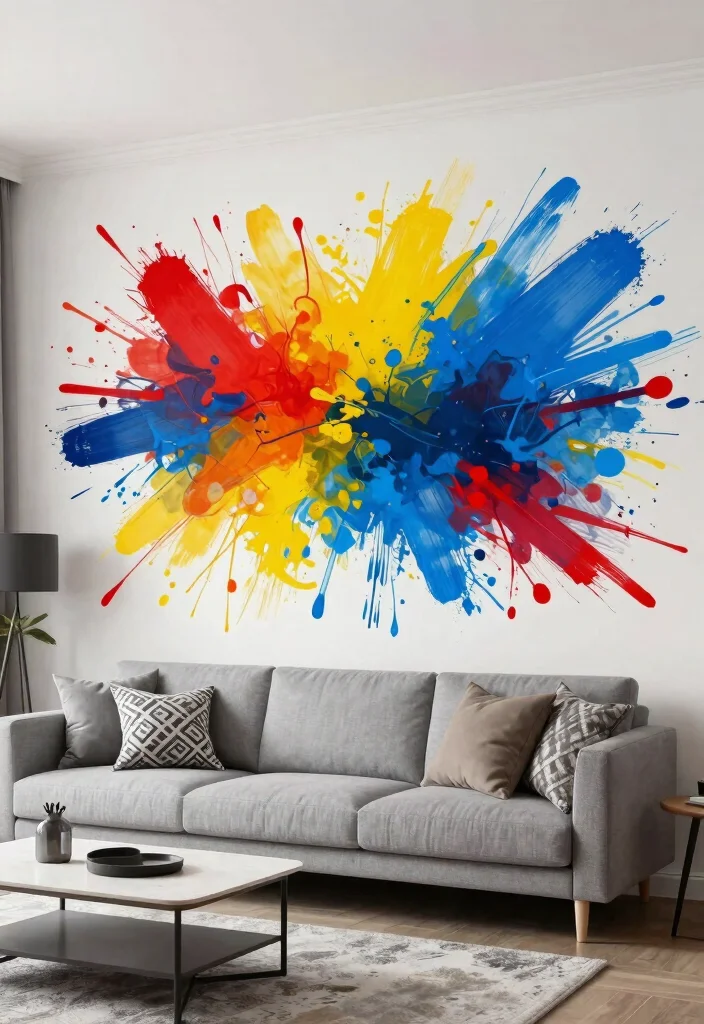 15 Vinyl Wall Decor Ideas for Renters That Remove Cleanly - 1. Statement Wall Art 1