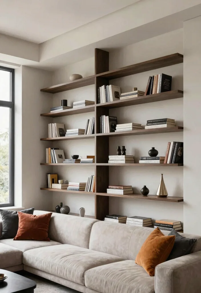 18 Floating Shelf Ideas That Hold Heavy Books Without Sagging 9 18 Floating Shelf Ideas That Hold Heavy Books Without Sagging - 9. Built-in Floating Shelves 1